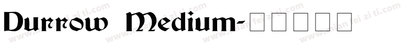 Durrow Medium字体转换